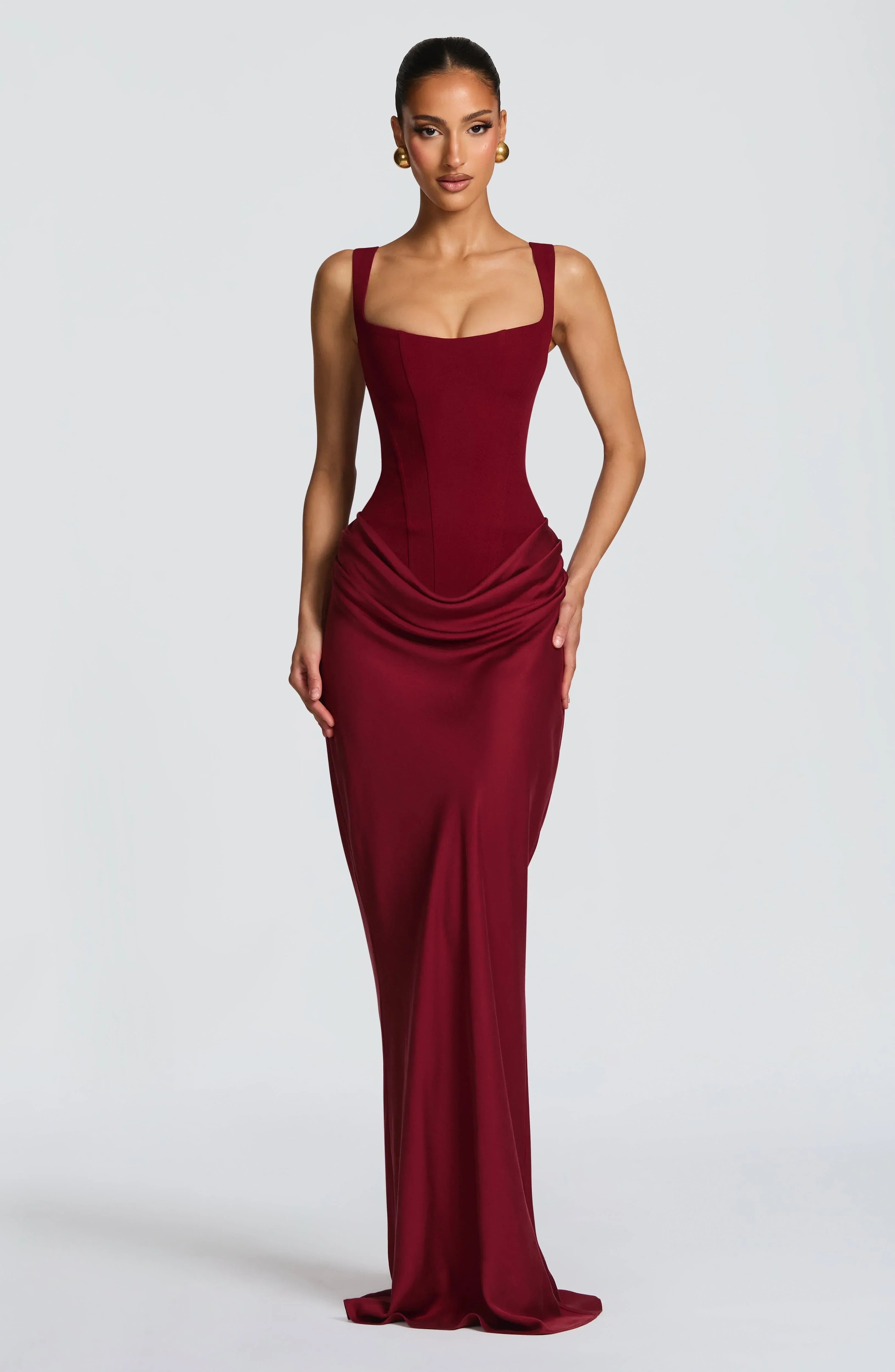 Women's Bodycon Backless Maxi Dress - photo 3