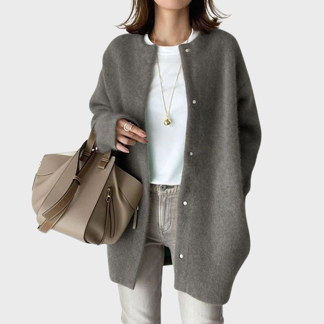 Roseanne - Women's Relaxed Cardigan with Button Front - photo 5