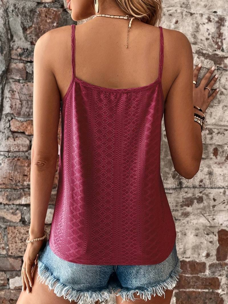 Rosine - Women's Relaxed Top with Lace Trim and V-Neck - photo 12