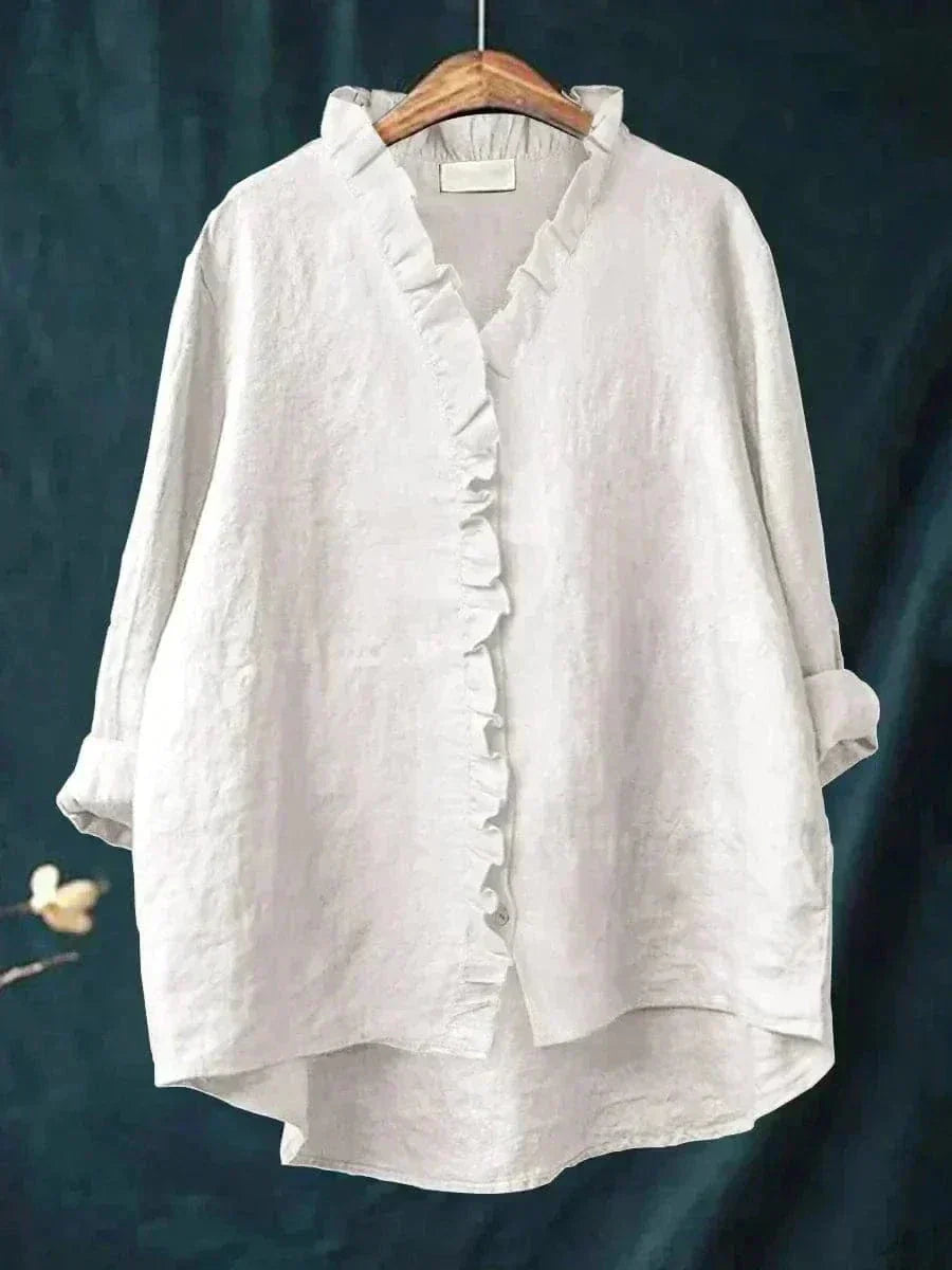 Jasmin - Women's Breathable Linen Blouse for Summer