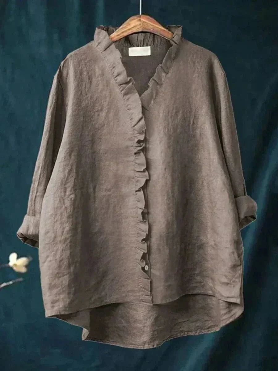 Jasmin - Women's Breathable Linen Blouse for Summer