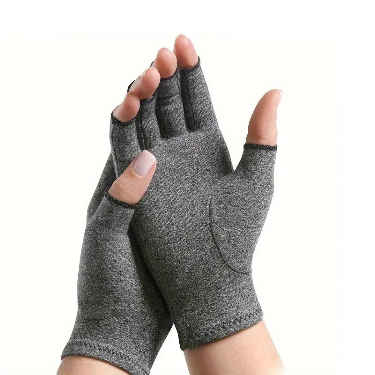 Scholastica - Women's Fingerless Gloves with Ribbed Cuffs - photo 1