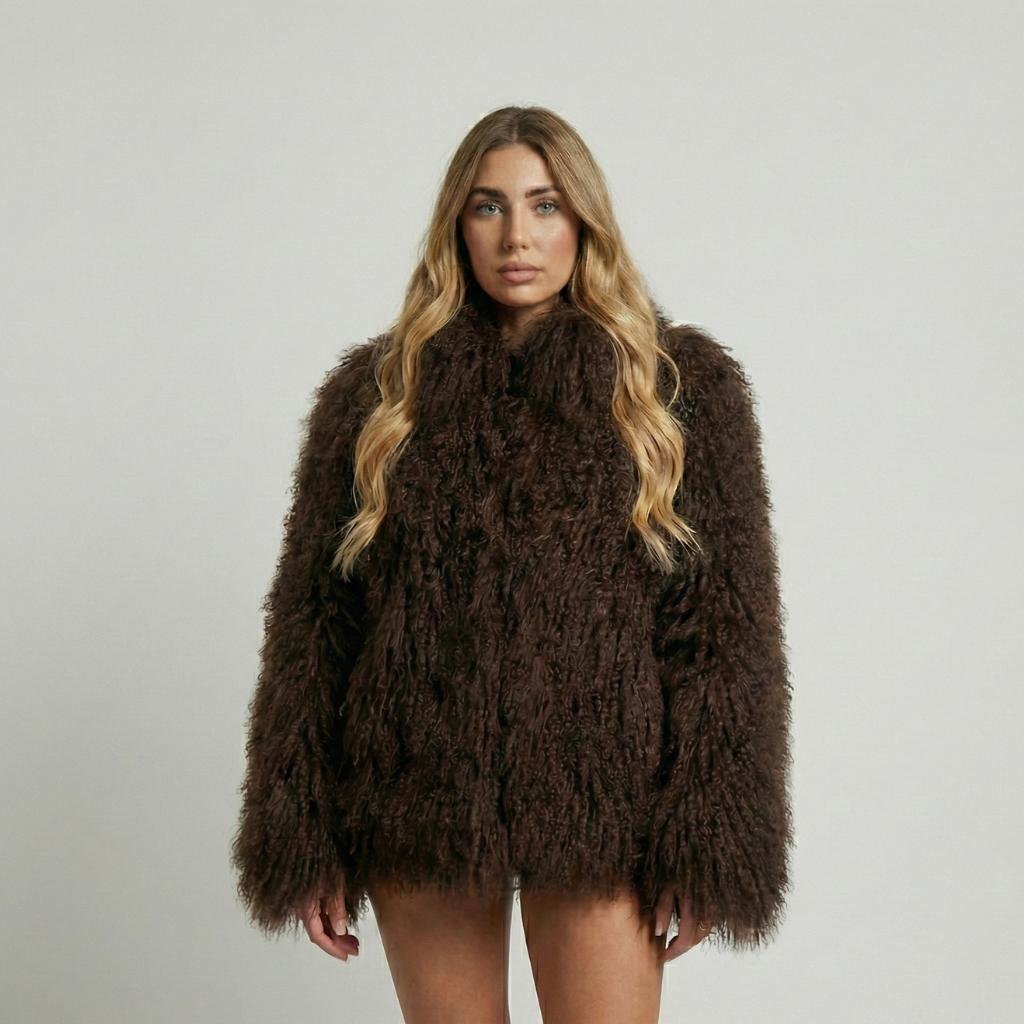 Brittany - cappotto da donna dalla texture morbida e avvolgente