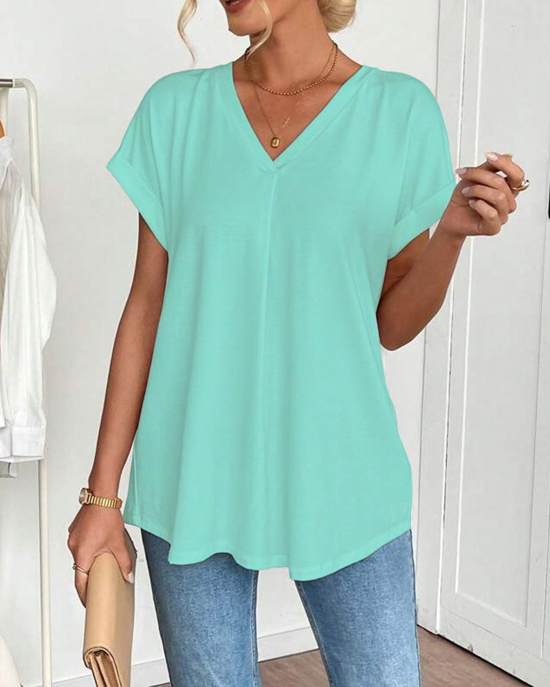 Sybil - Women's V-Neck Tunic T-Shirt - photo 3