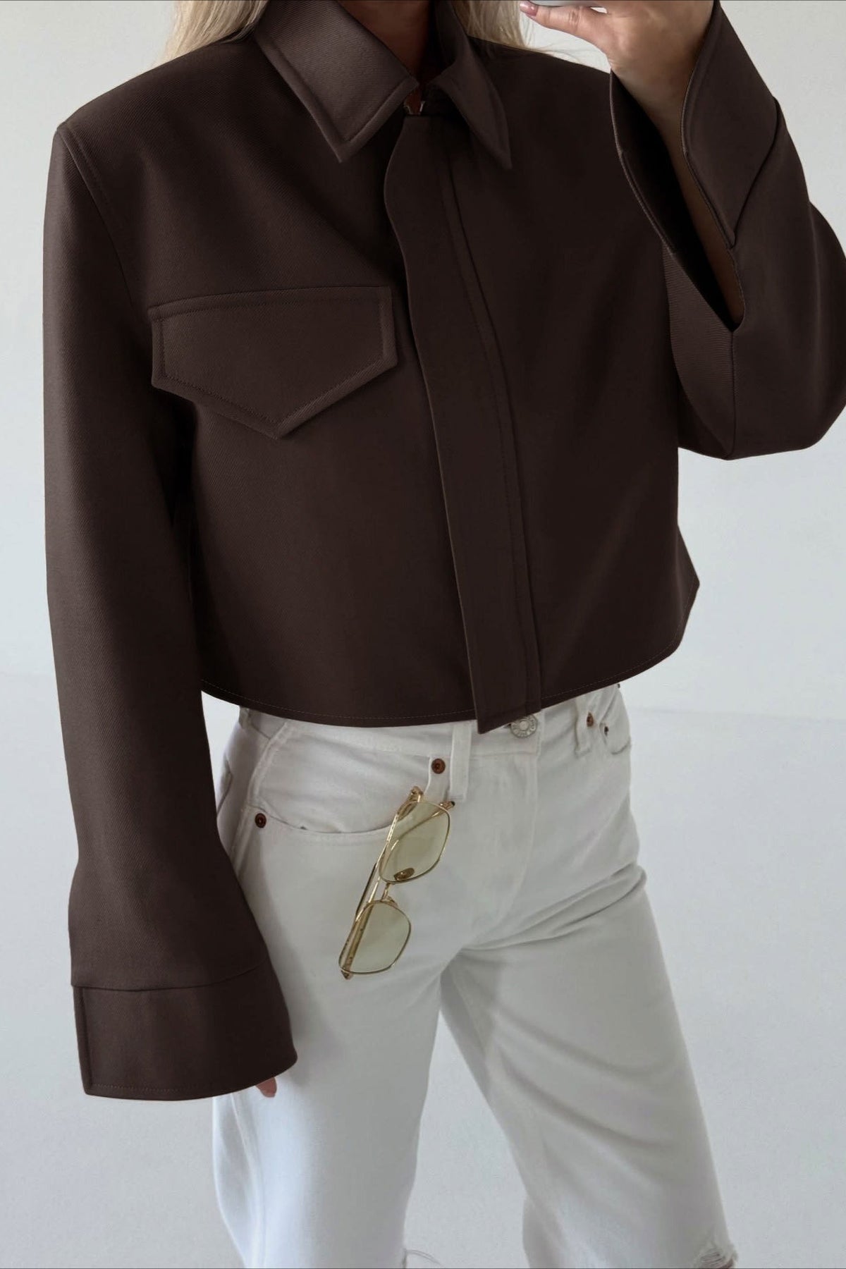 Sylvie - Women's Relaxed Jacket with Zip Front - photo 4