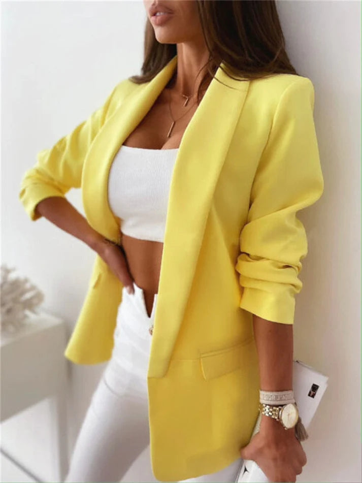 Tania - Women's Tailored Blazer with Structured Shoulders - photo 6