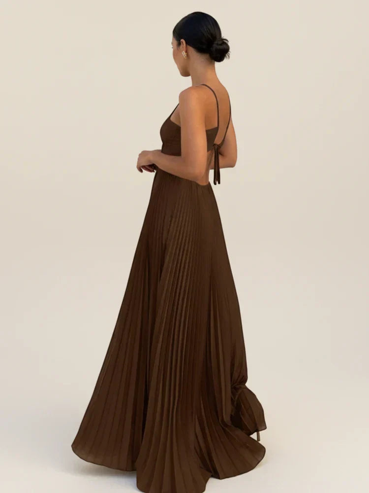 Debbie - Women's Maxi Dress with No Sleeves