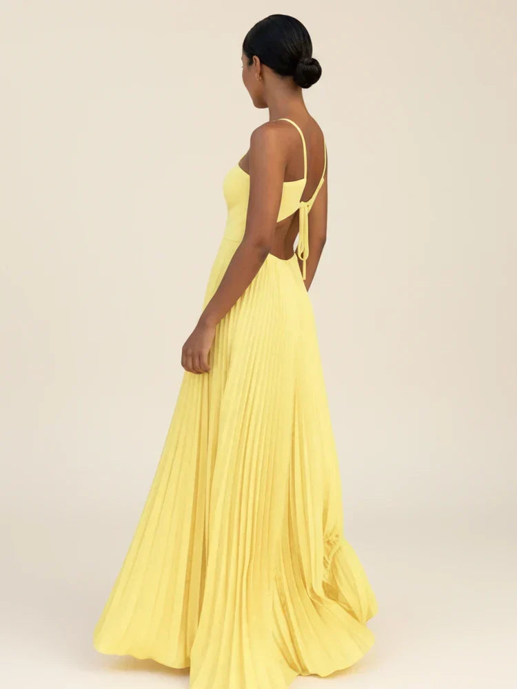 Debbie - Women's Maxi Dress with No Sleeves