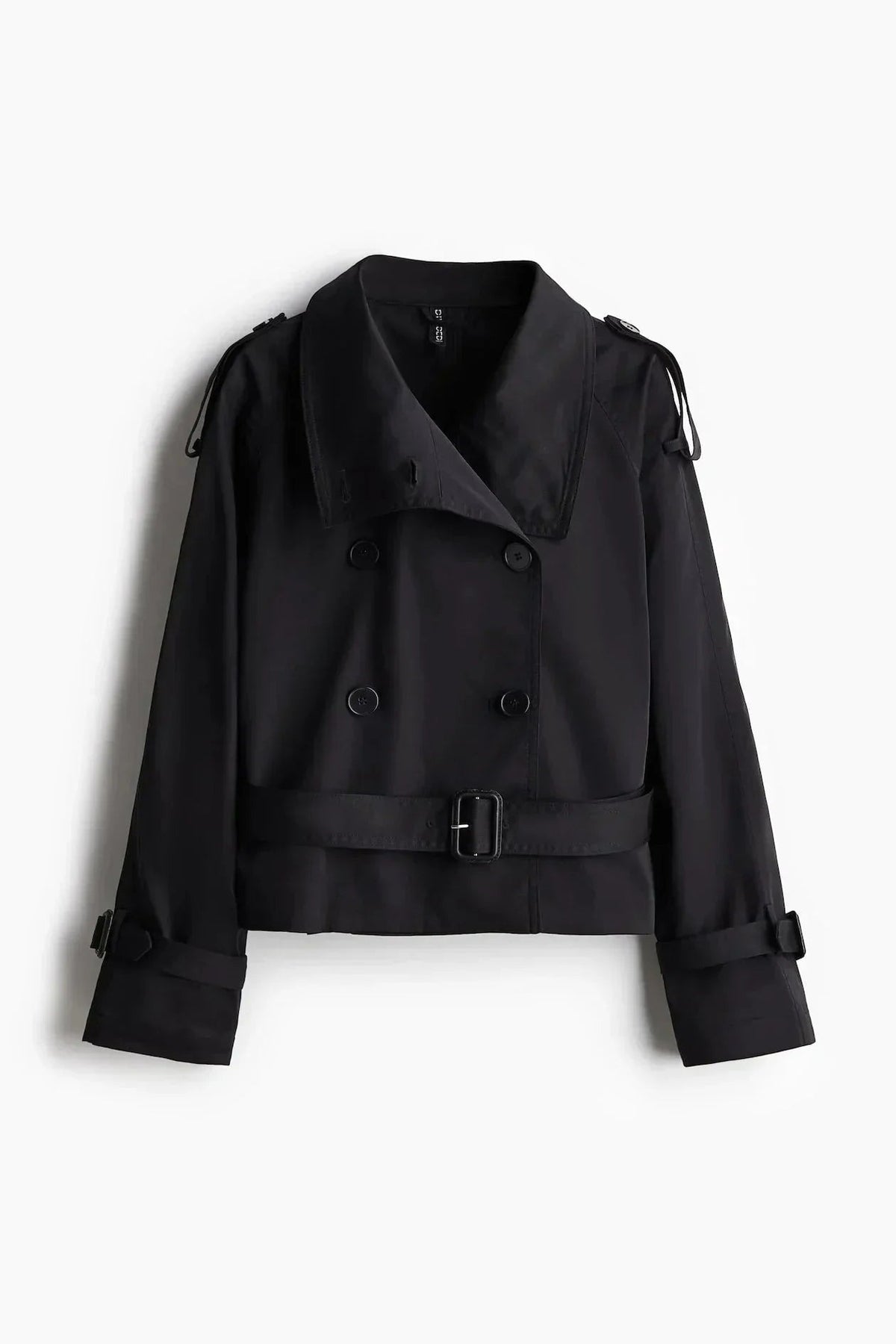 Gemma - Women's trench coat with high collar and tied belt - photo 13