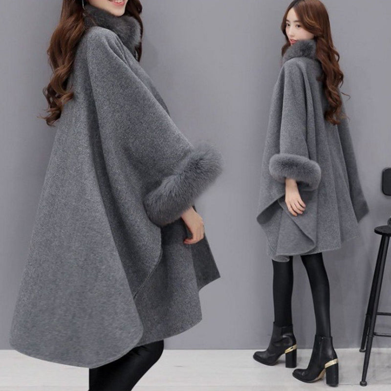 Ulrica - Women's Relaxed Coat with Roll Neck - photo 7