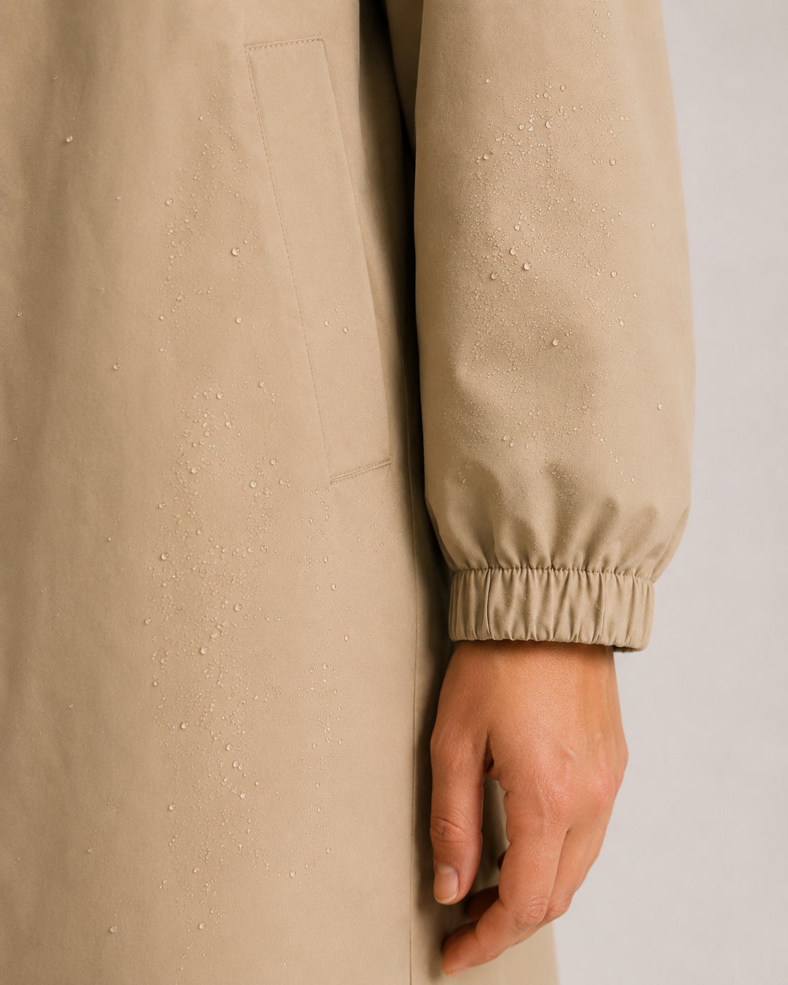 Una - Women's Longline Hooded Jacket with Button Front - photo 9