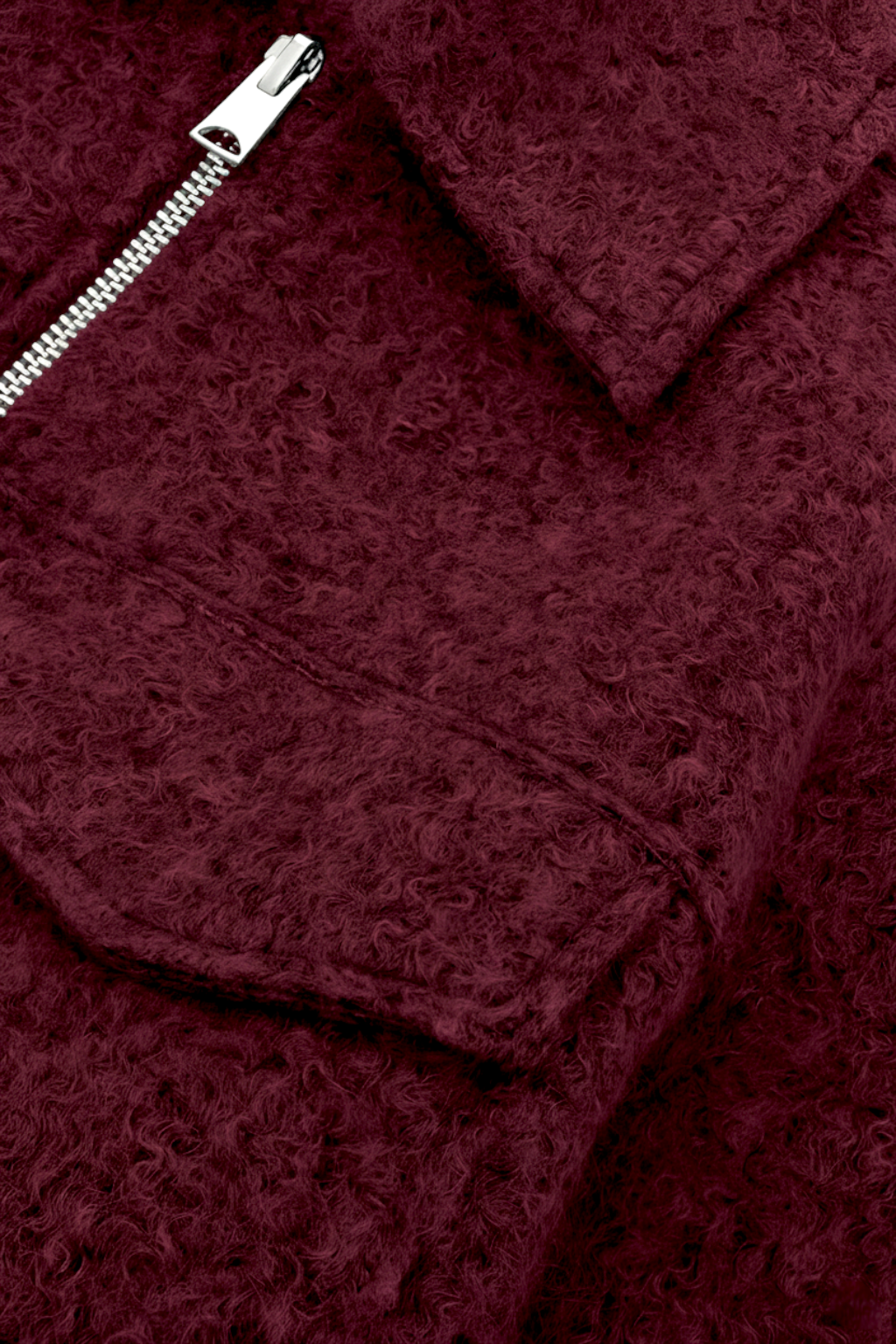 Una - Women's Zip-Up Jacket with Collar and Chest Pockets - photo 5