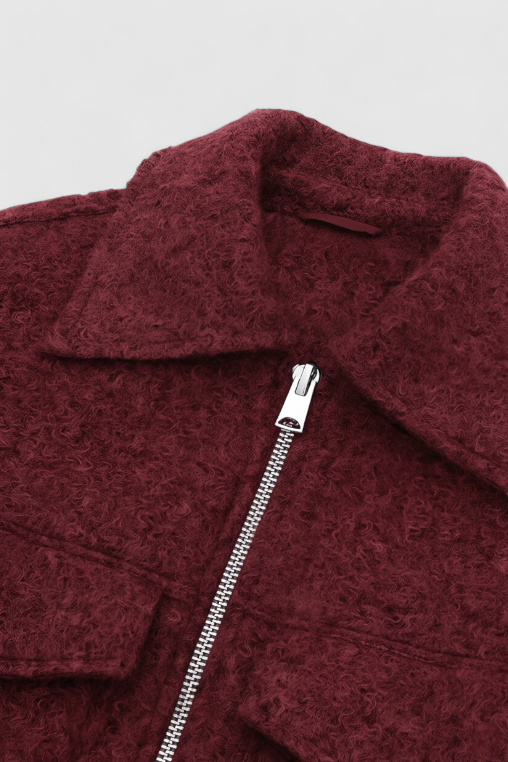 Una - Women's Zip-Up Jacket with Collar and Chest Pockets - photo 6