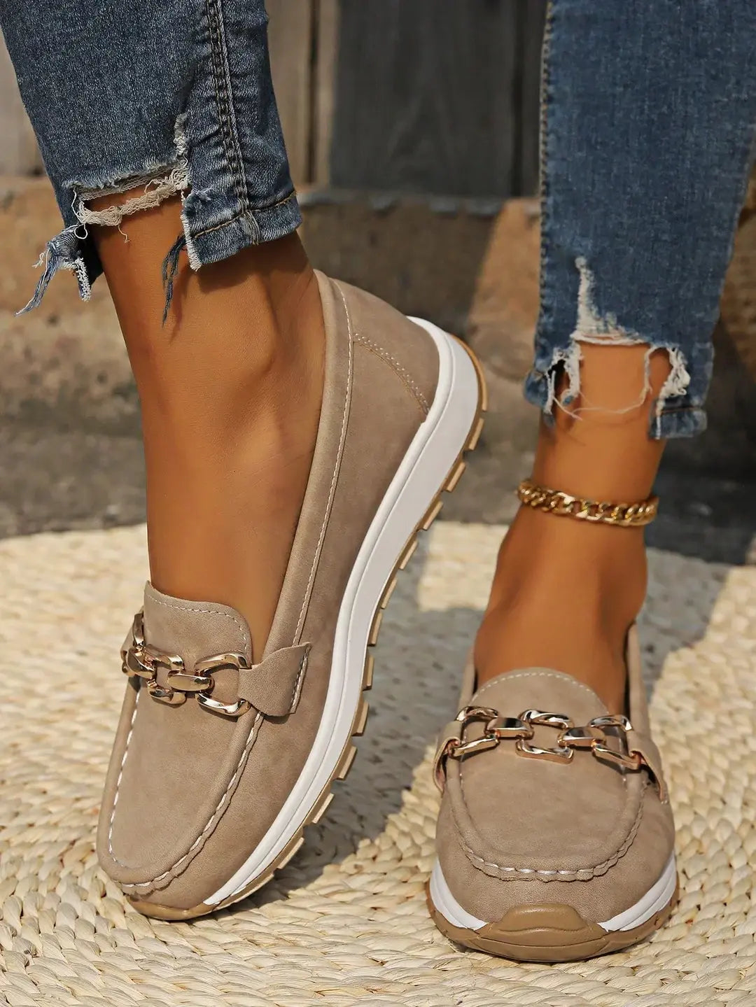 Flat Buckle Loafers for Women - photo 1