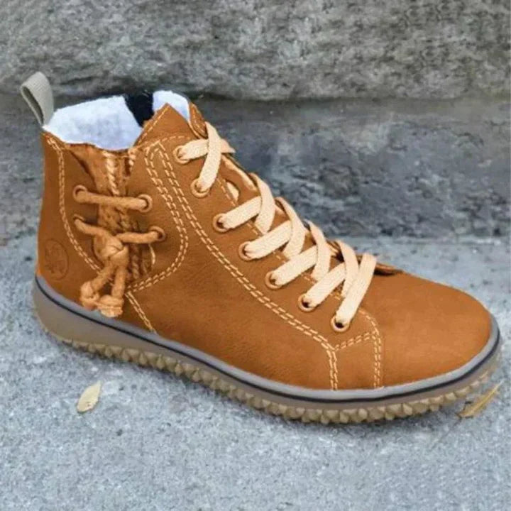 Valerie - Women's Ankle Boots with Lace-Up Front and Fleece Lining - photo 5