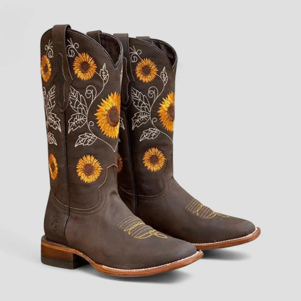 Wilhelma - Women's Boots with Floral Print - photo 1
