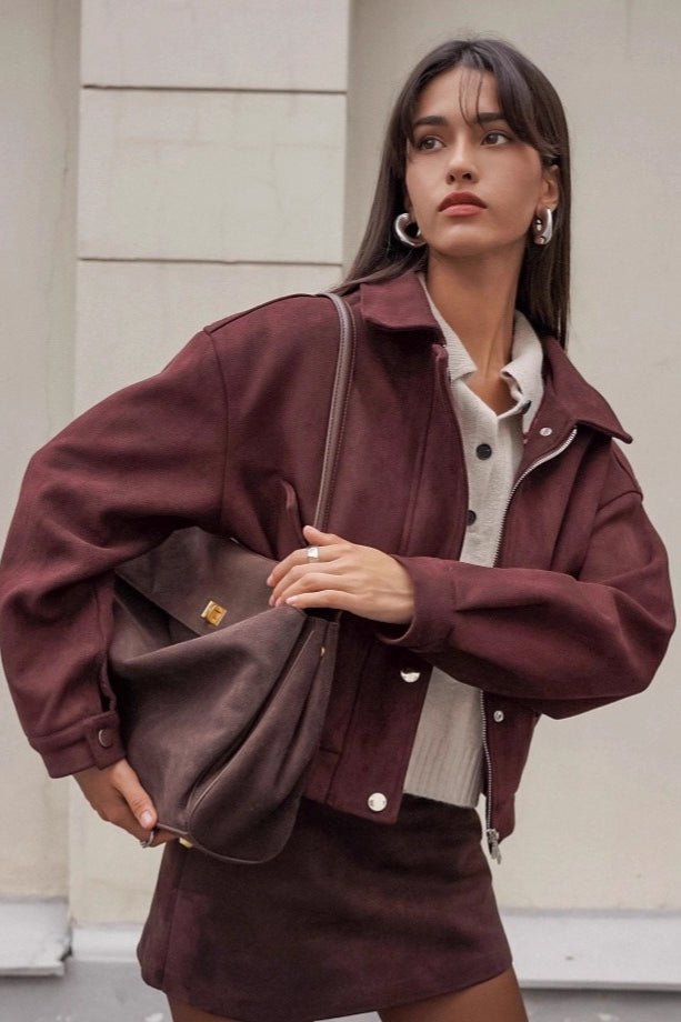 Wilma - Women's Relaxed Coat with Ruching and Side Pockets - photo 3