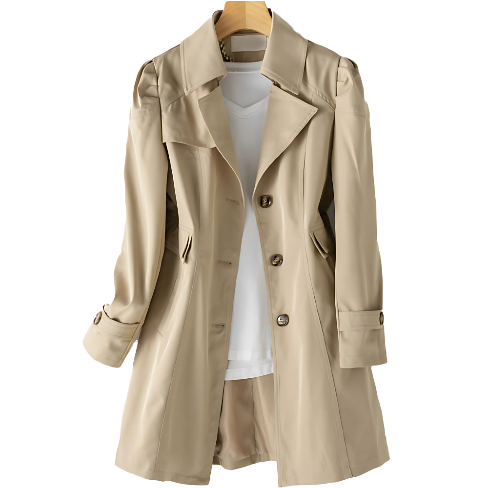Women's Classic Trench Coat for Spring and Autumn - photo 3