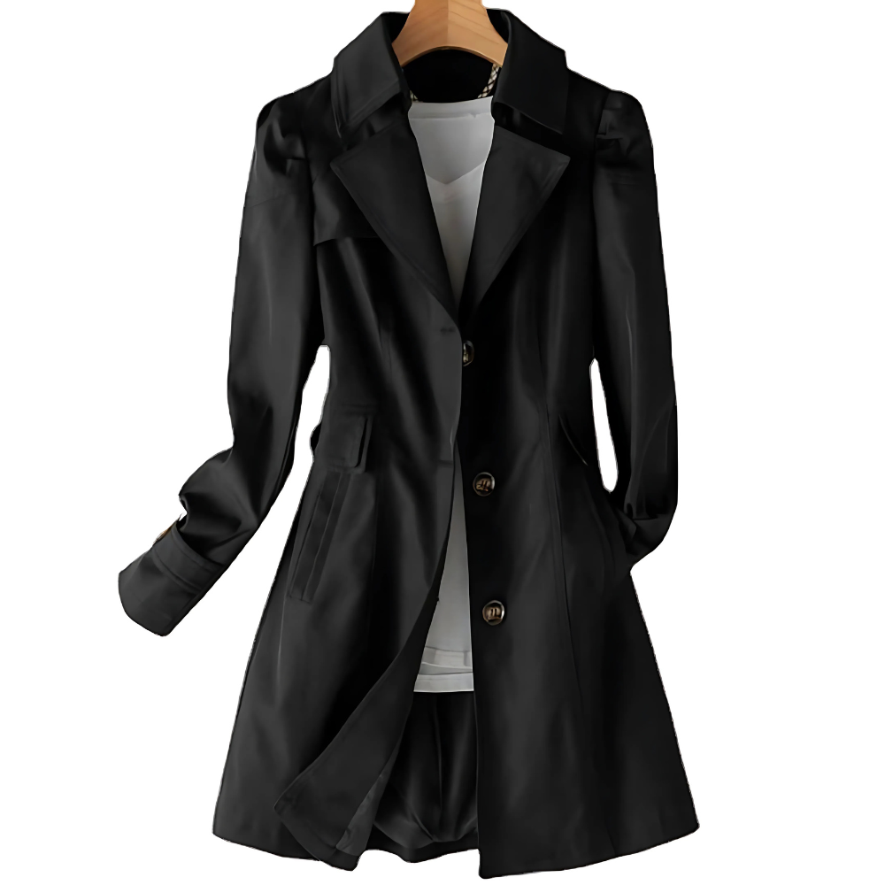Women's Classic Trench Coat for Spring and Autumn - photo 5