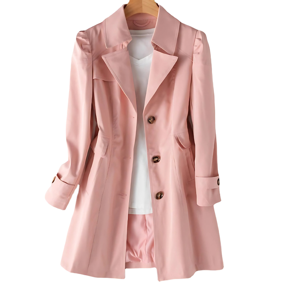 Women's Classic Trench Coat for Spring and Autumn - photo 6