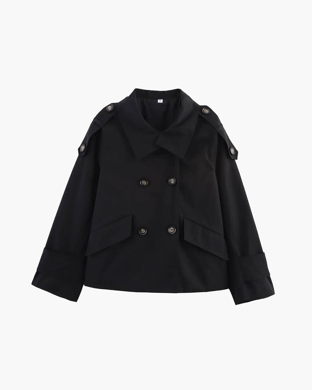 Cassie - Trench corto da donna con collo rialzato