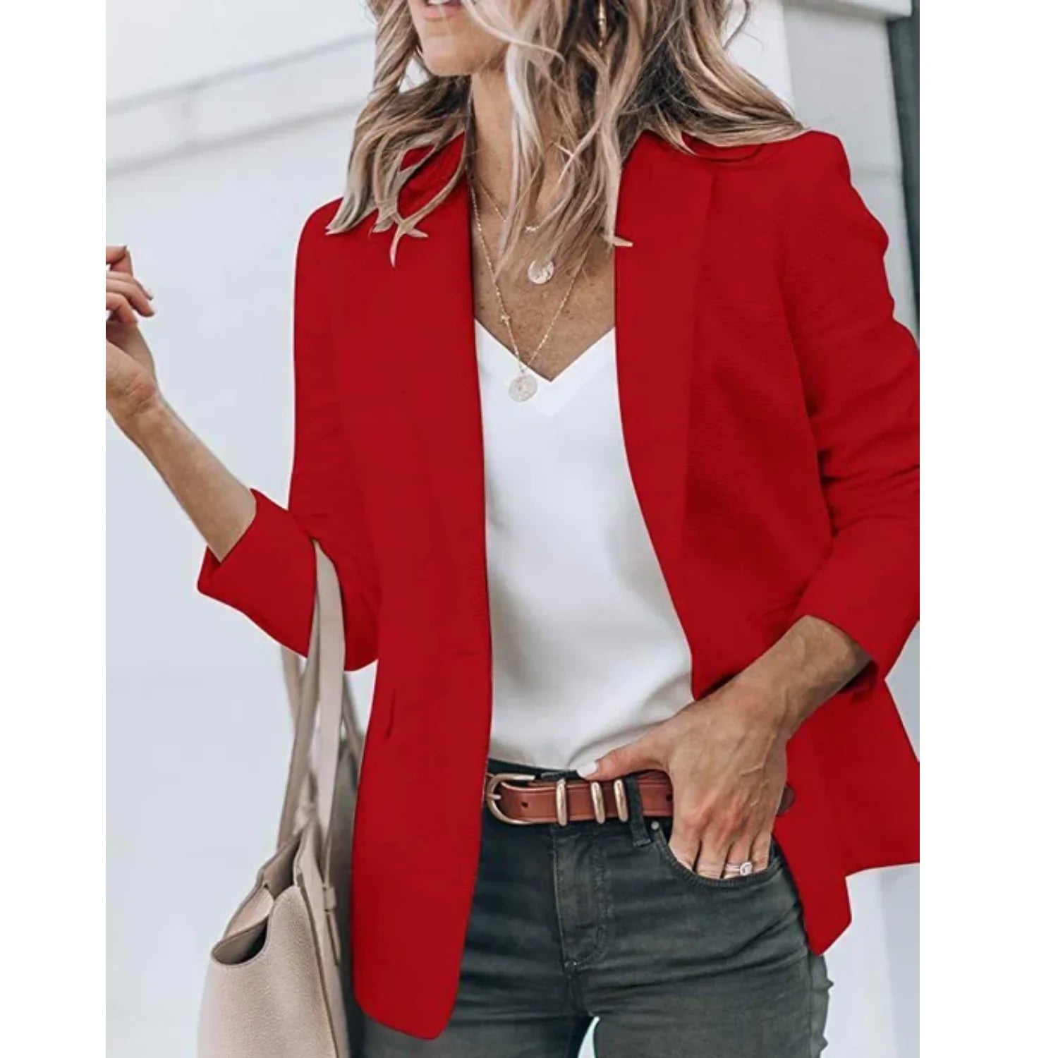 Livia - Women's Tailored Blazer with Notched Lapels