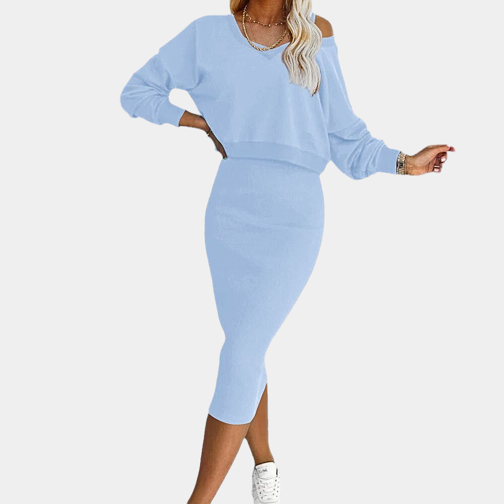 Tina – elegantní dámské svetrové šaty z měkkého úpletu