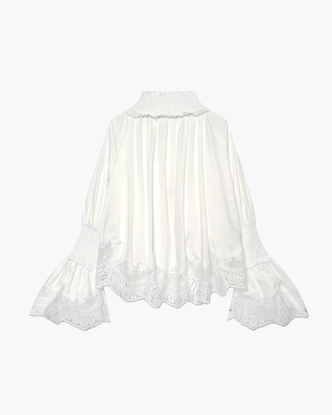 Aitema Embroidery Lace Trim Blouse