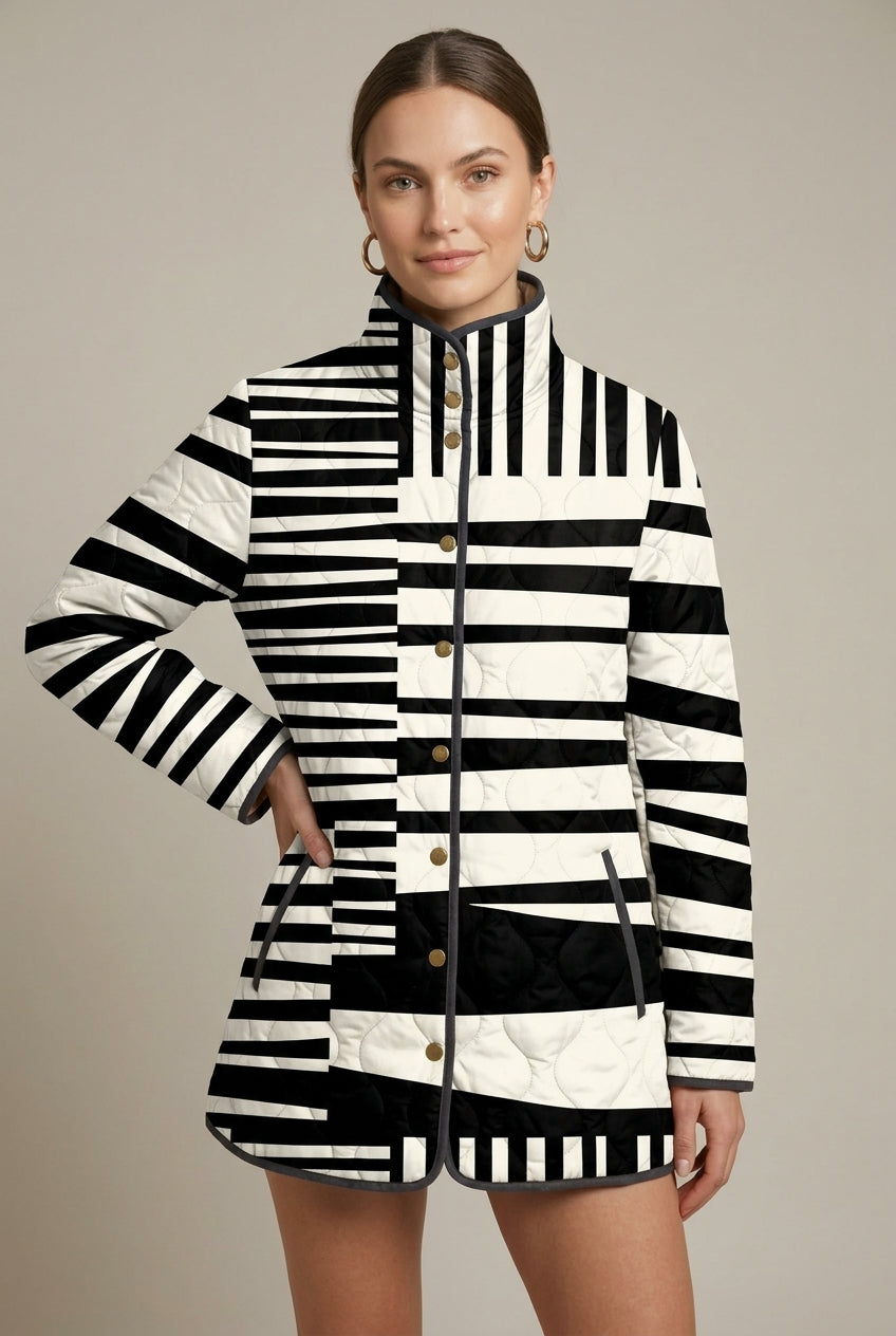 Women's Floral Puffer Jacket Reversible – view 5