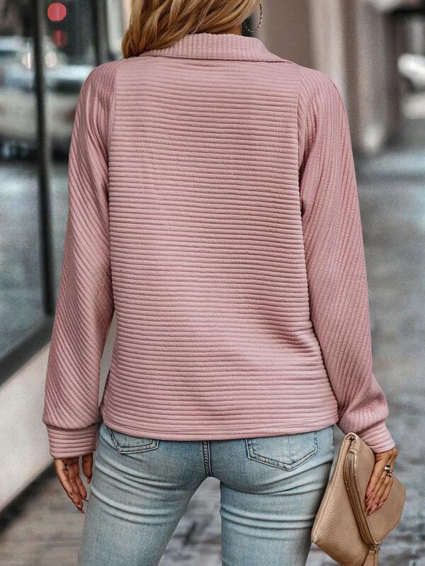 Women's Half Zip Pullover Sweater - photo 4