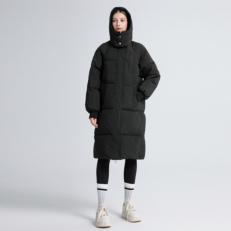 Josie - Piumino invernale lungo con cappuccio da donna