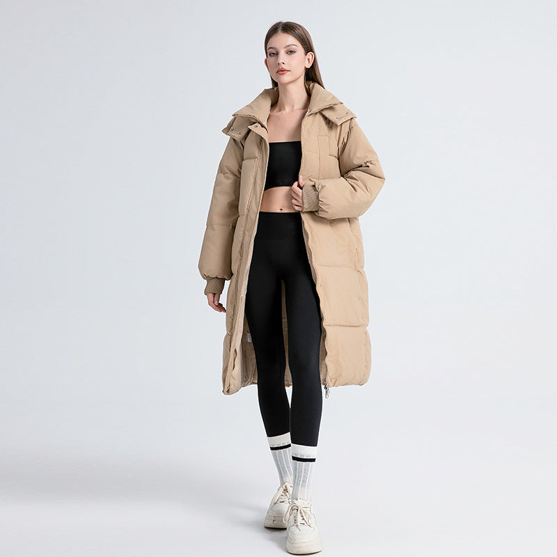 Josie - Piumino invernale lungo con cappuccio da donna