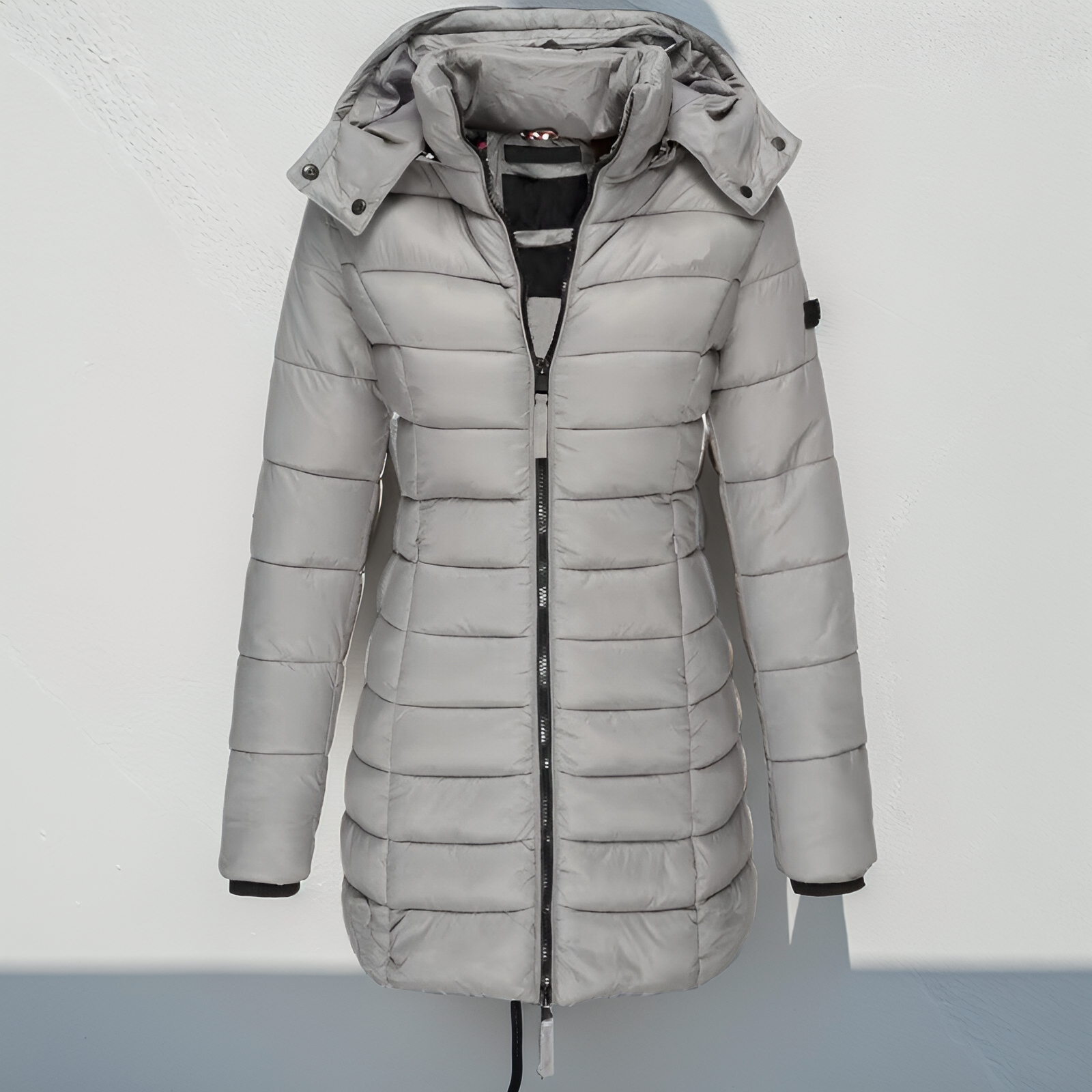 Penny - Cappotto imbottito lungo da donna con finitura idrorepellente