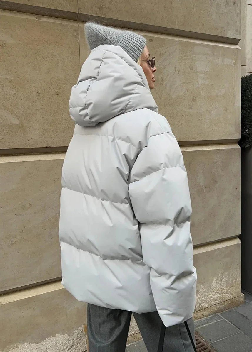 Brooke - Giacca Puffer oversize da donna con collo alto