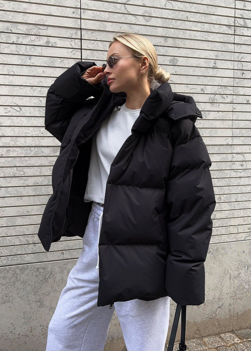 Brooke - Giacca Puffer oversize da donna con collo alto