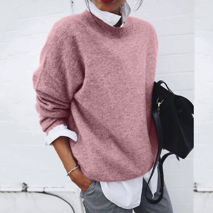 Women's Oversized Round Neck Sweater - photo 3