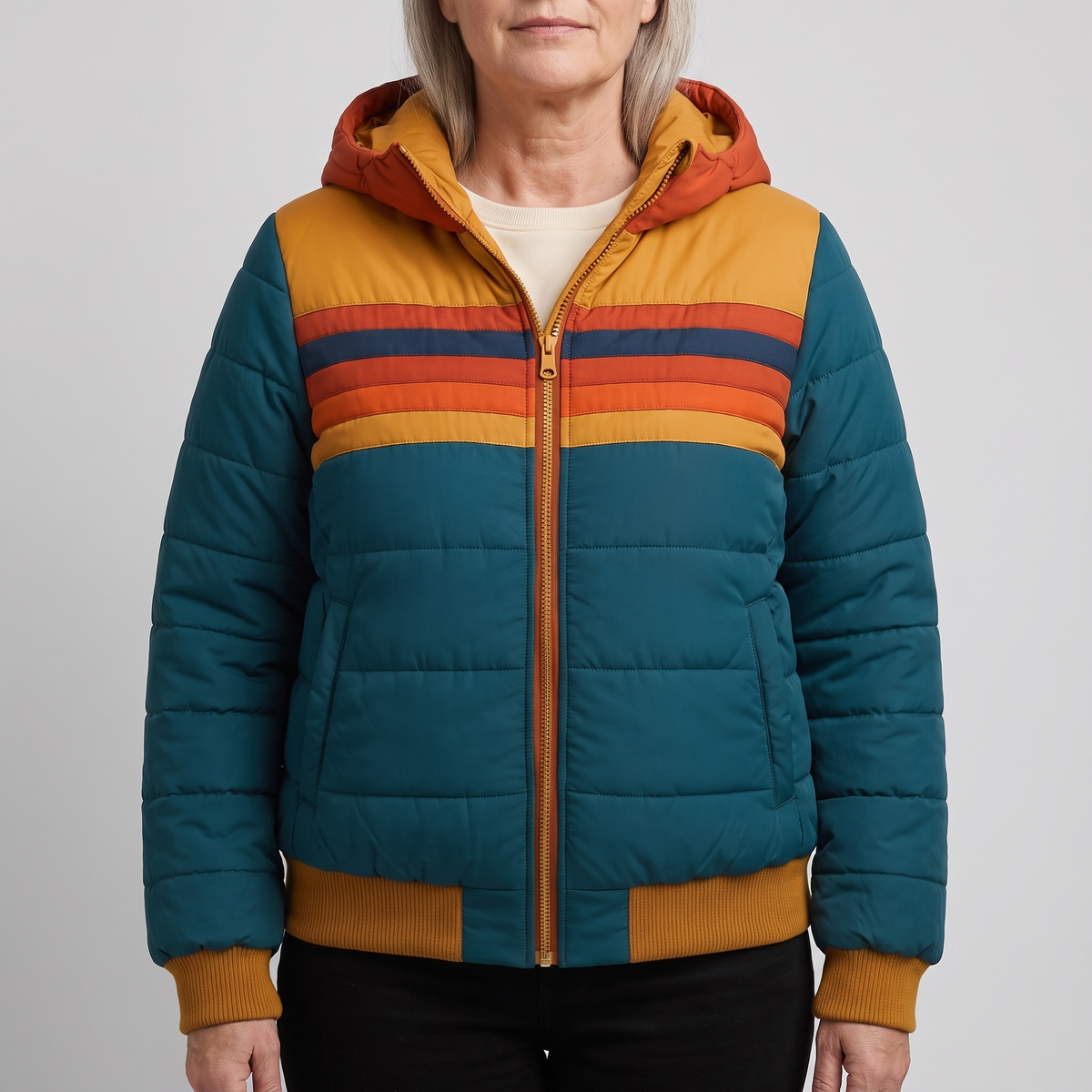 Women's Quilted Hooded Puffer Jacket