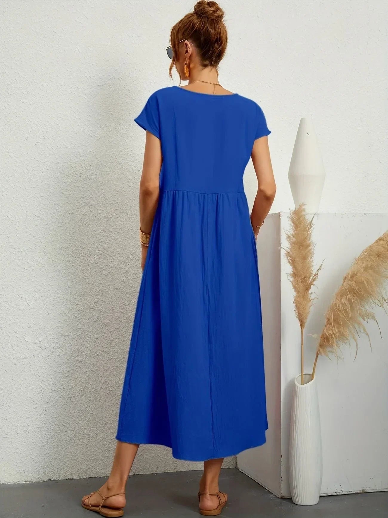 Women's Relaxed Summer Maxi Dress in Cotton Linen - photo 13