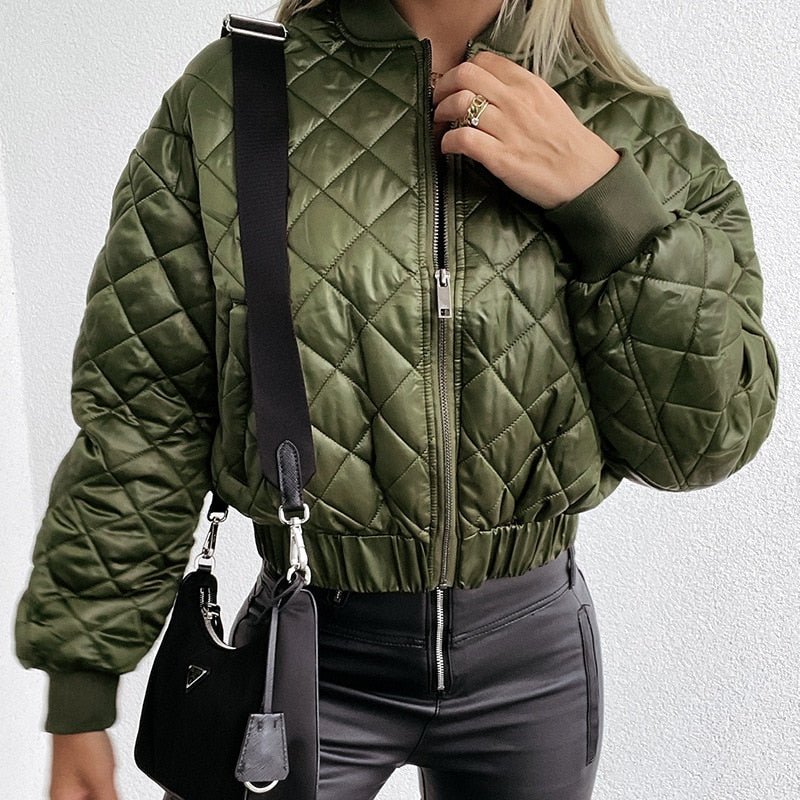 Mabel - Giacca bomber corta trapuntata da donna