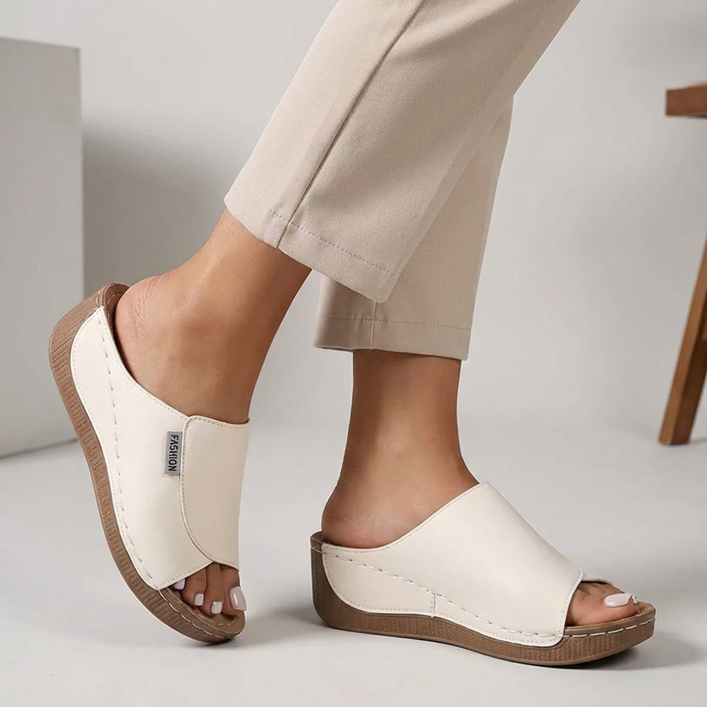 Sandra - Women's Orthopedic Slip On Wedge Sandals