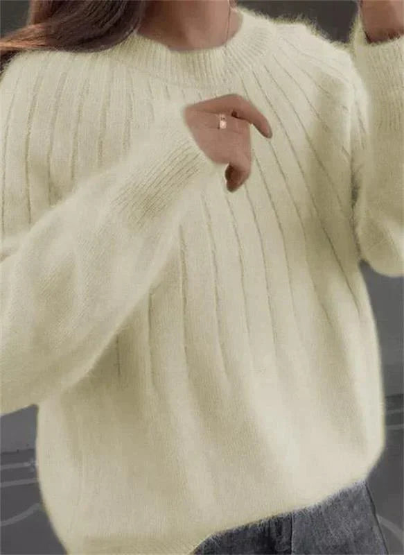 Women's Soft Ribbed Sweater in Several Colours - photo 4