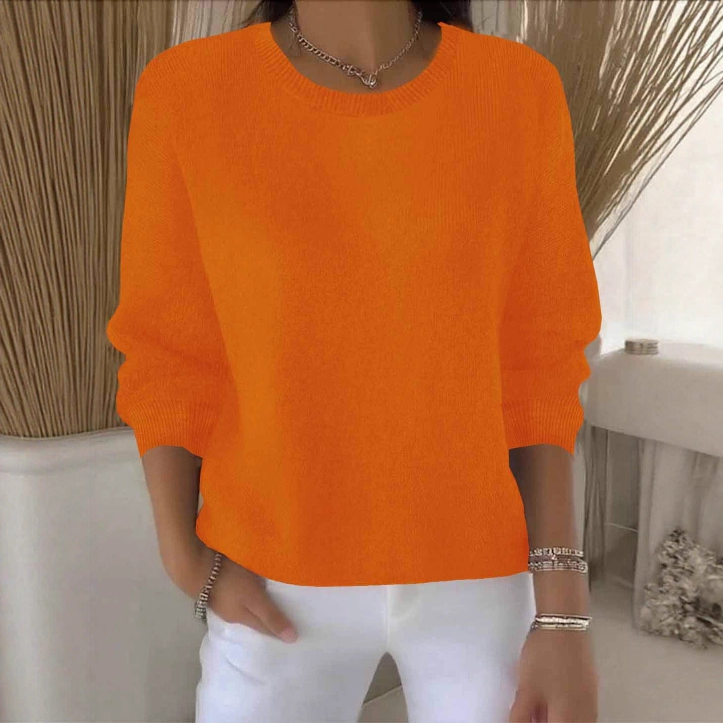 Morag - Women's Sweater with Classic Crew Neck Soft Knit - photo 11