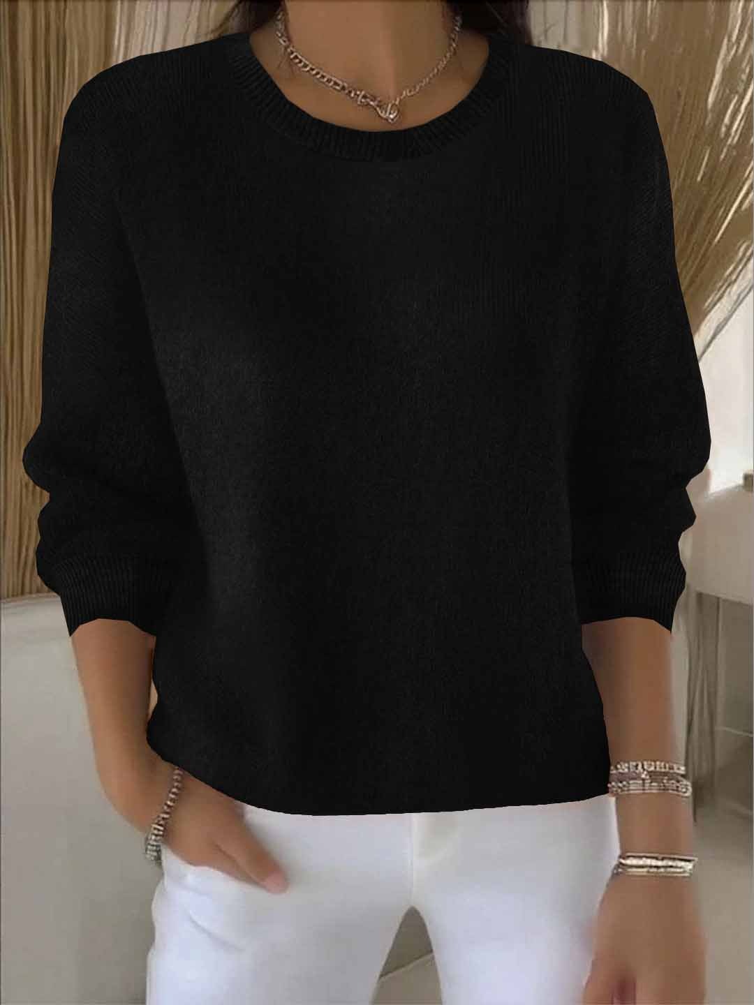 Morag - Women's Sweater with Classic Crew Neck Soft Knit - photo 7