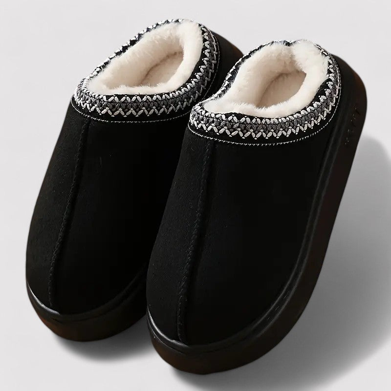 Women's Warm Lined Slippers with Non Slip Sole - photo 3