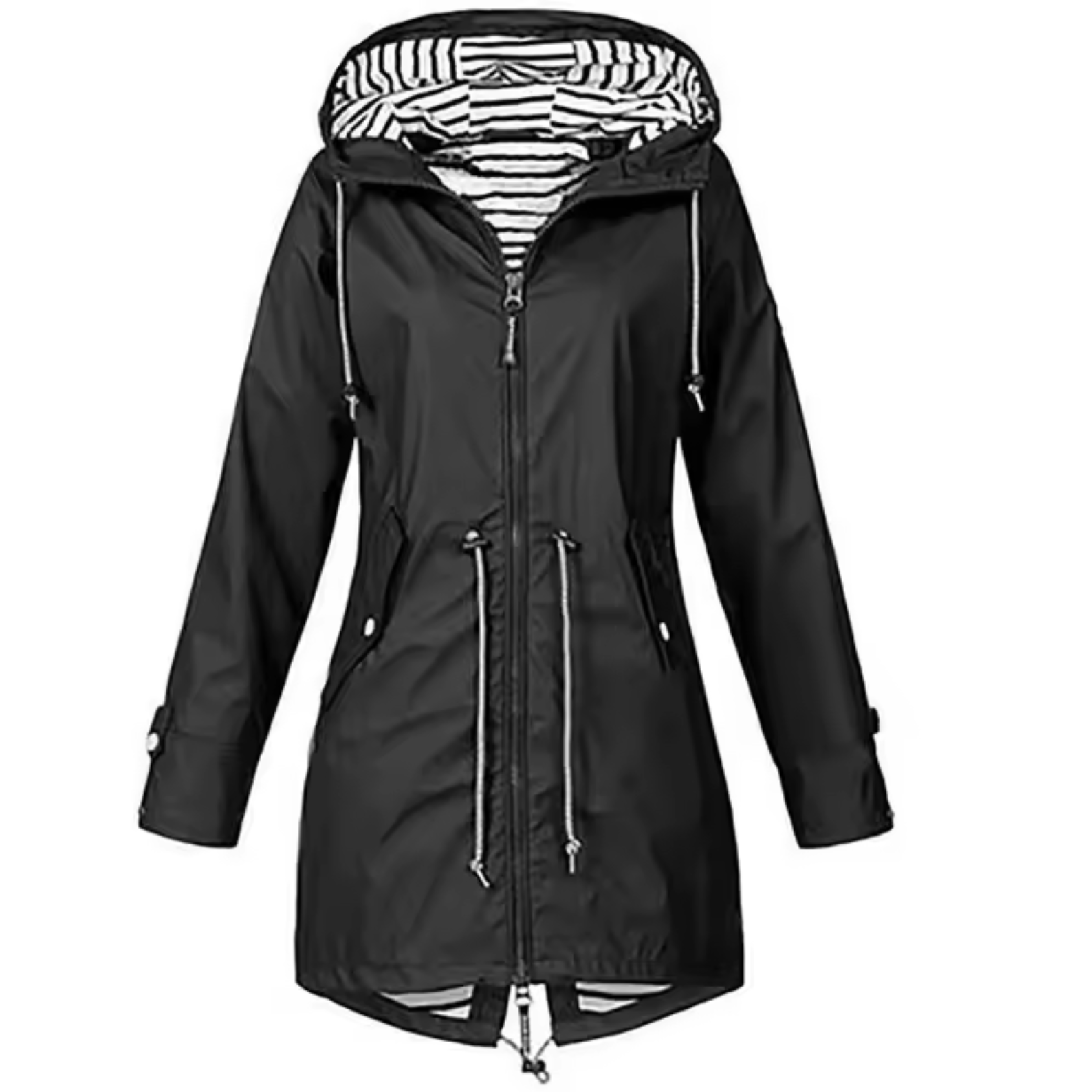 Women's Waterproof Parka Coat with Adjustable Waist - photo 1