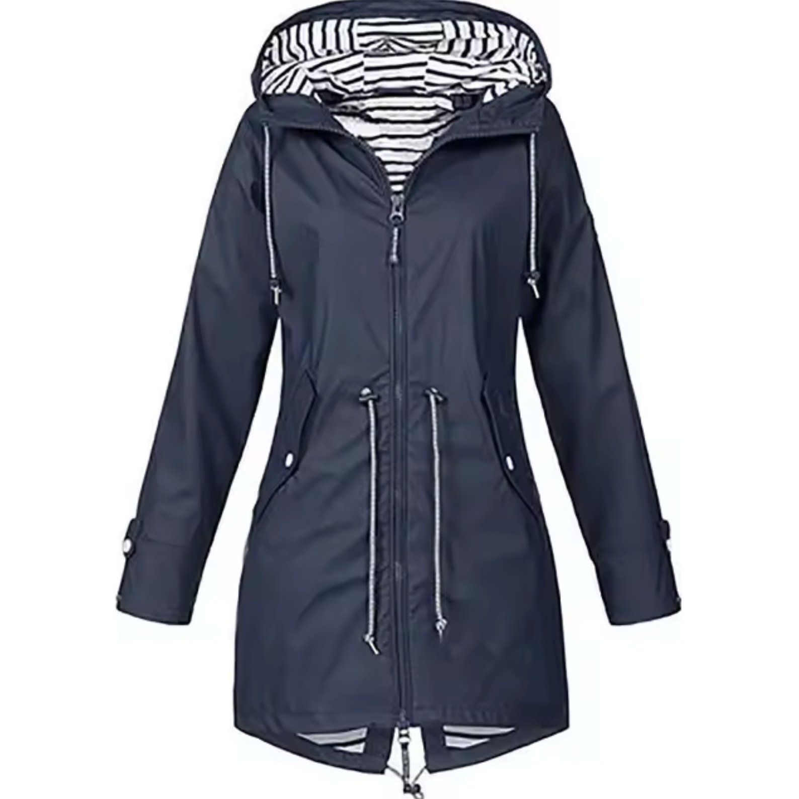 Women's Waterproof Parka Coat with Adjustable Waist - photo 6
