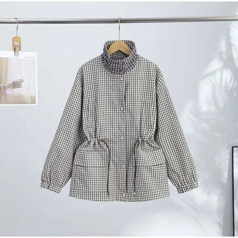 Zelda - Women's Wrap Jacket with Button Front and Drawstring