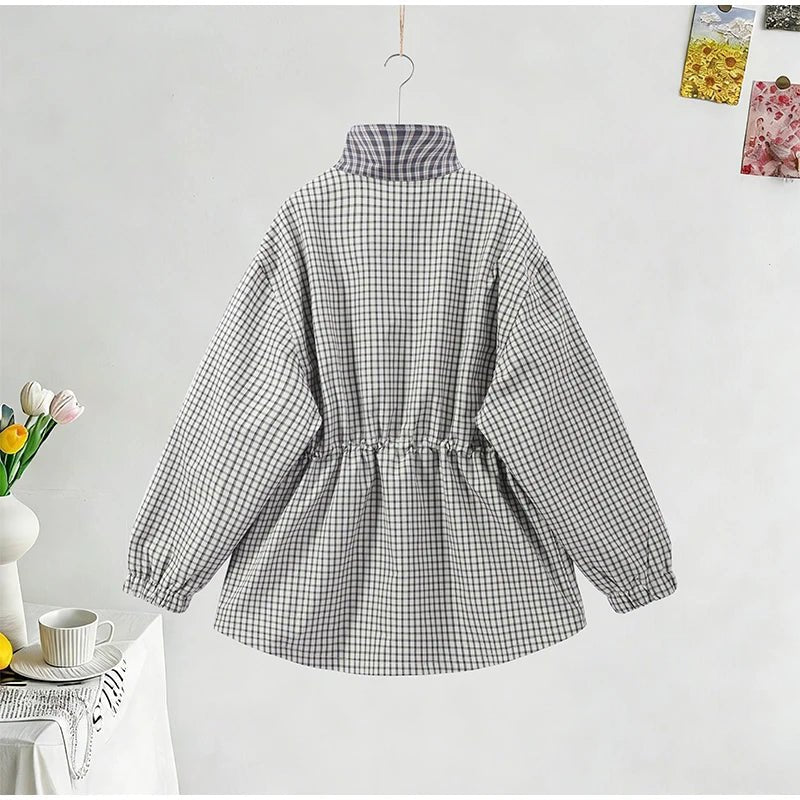 Zelda - Women's Wrap Jacket with Button Front and Drawstring
