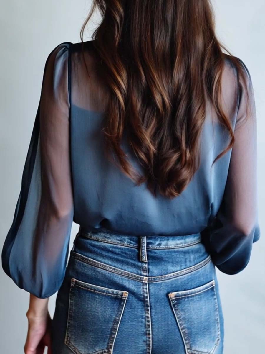 Women's Floral Boho Blouse with Relaxed Flowy Fit - photo 10