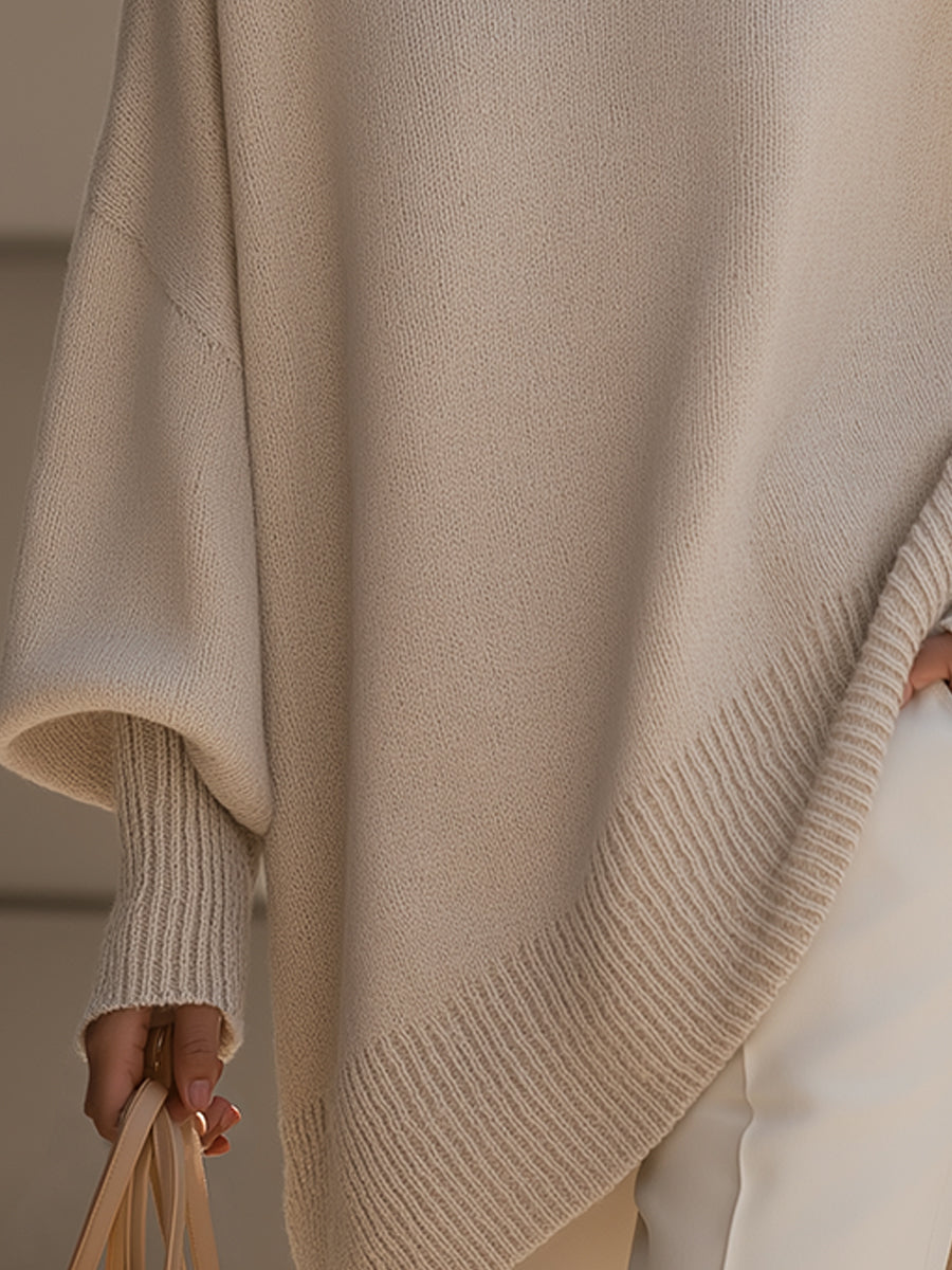 Women's Oversized Knit Pullover for Warm Layering - photo 9